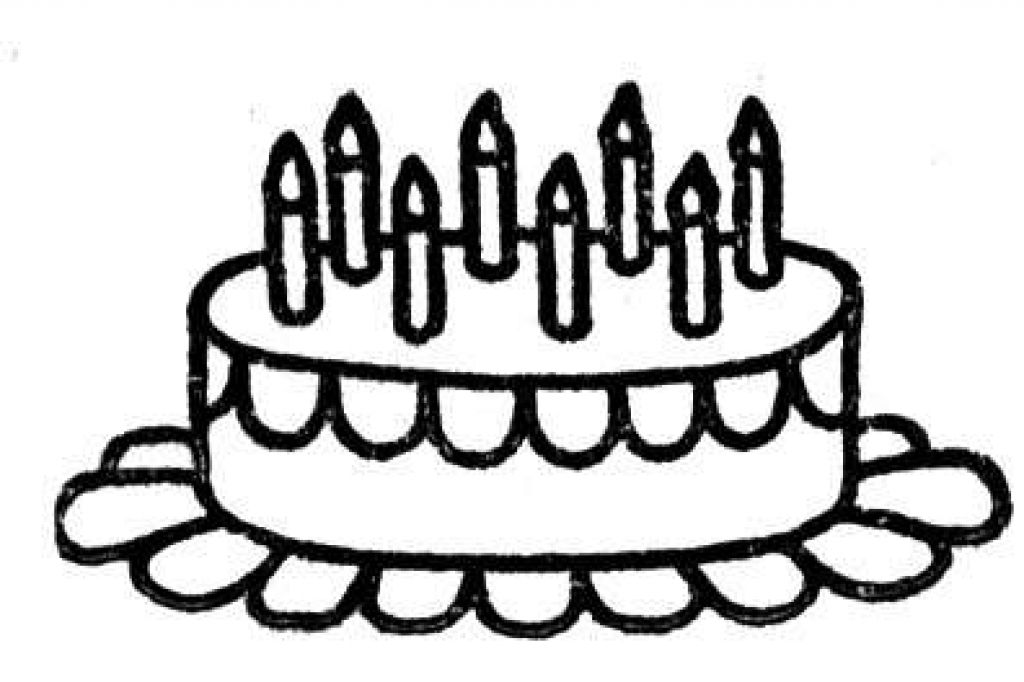 Birthday Cake Coloring Pages - Free Coloring Pages For KidsFree ...
