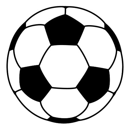 Drawing a cartoon soccer ball