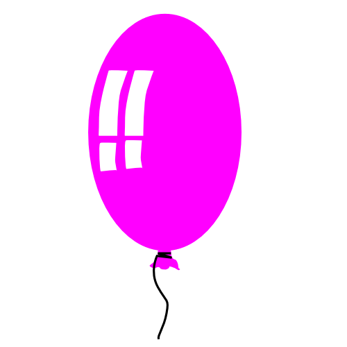 Pink Birthday Balloons Clipart | Clipart Panda - Free Clipart Images