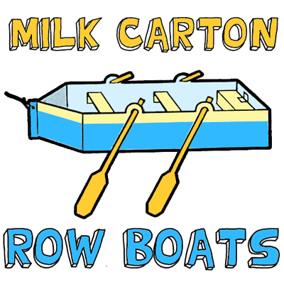 How to Make a Milk Carton Row Boat - Kids Crafts & Activities