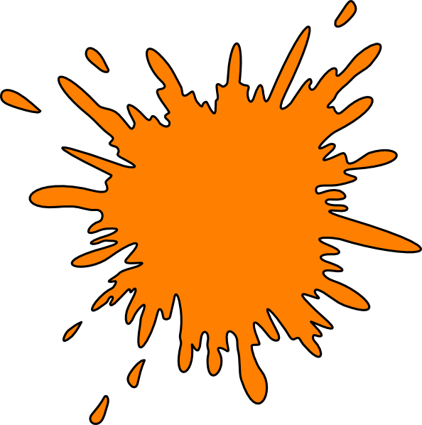 Orange Paint Splatter Clip Art | fashionplaceface.