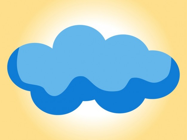 Cloudy sky simplified icon vector Vector | Free Download