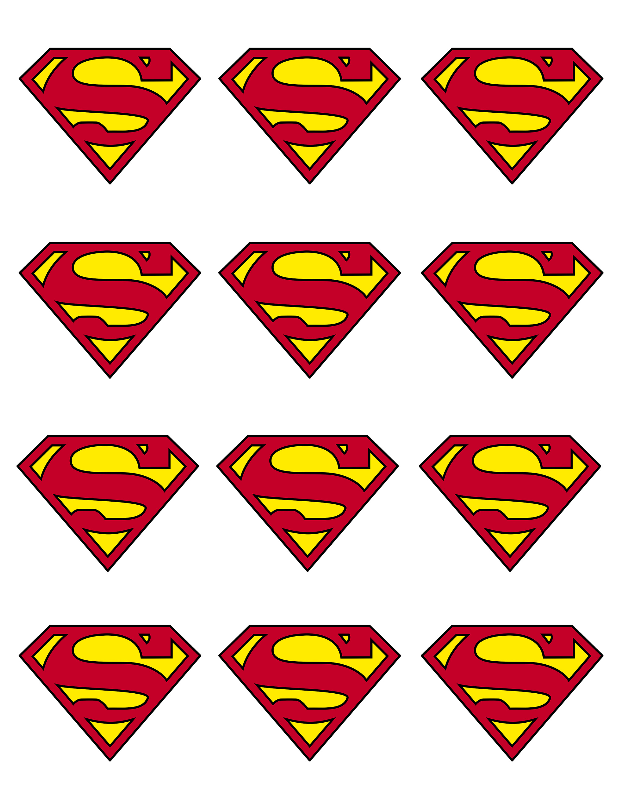 Superman Symbol Template - Cliparts.co