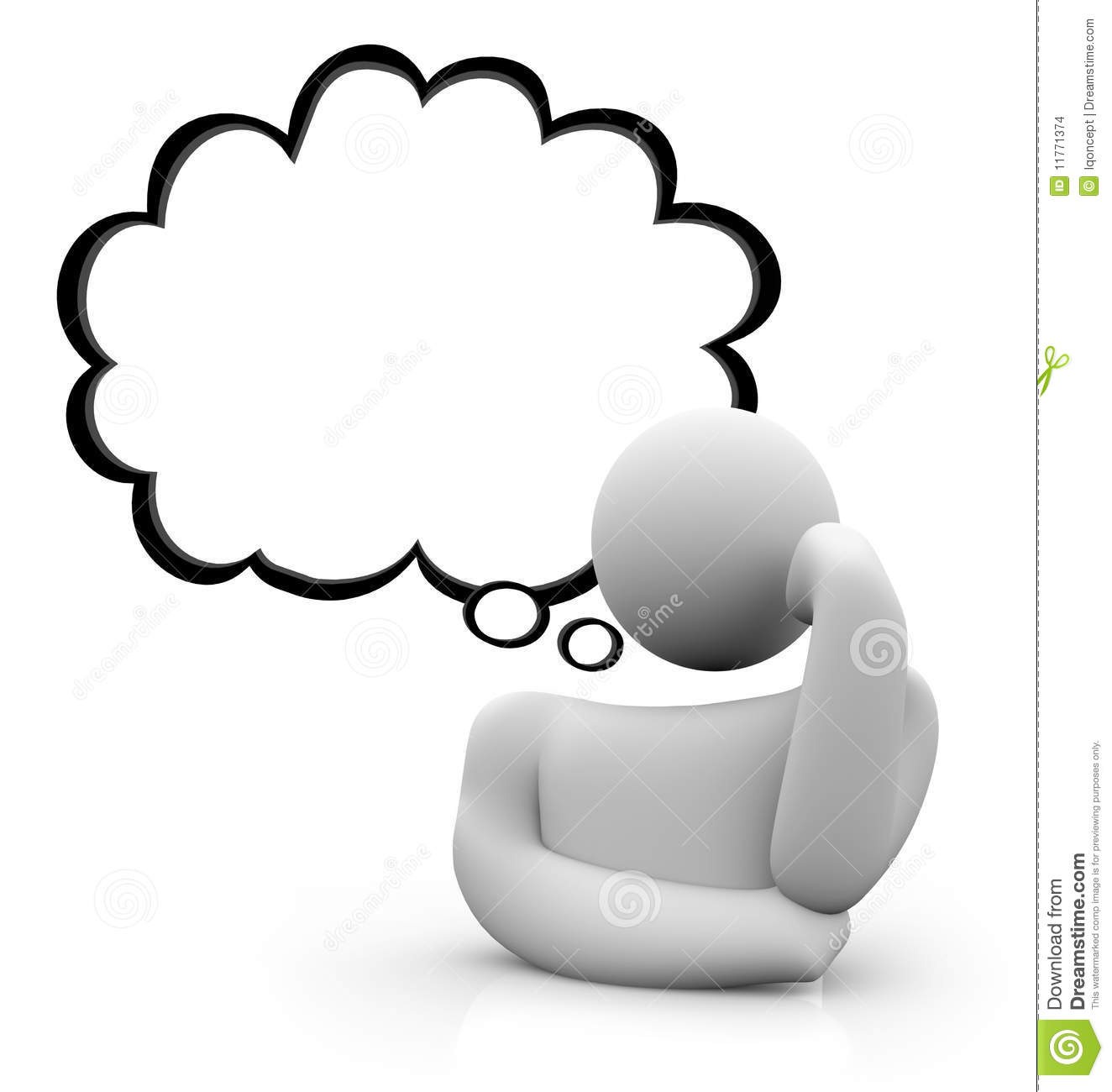 Person Thinking With Thought Bubble | Clipart Panda - Free Clipart ...
