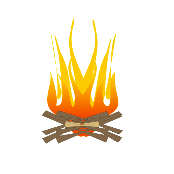 Camping Fire clip art - vector clip art online, royalty free ...
