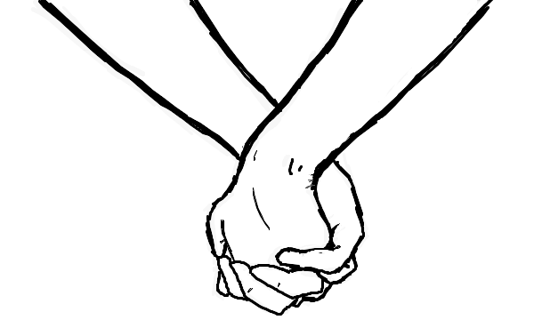 Drawing Holding Hands | lol-