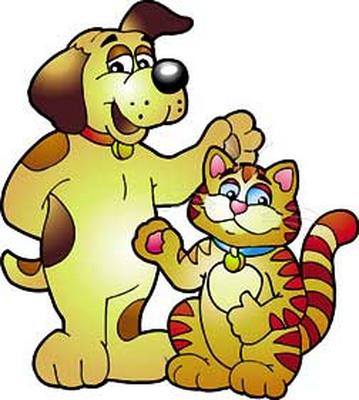 Pictures Of Cartoon Dogs And Cats - Cliparts.co