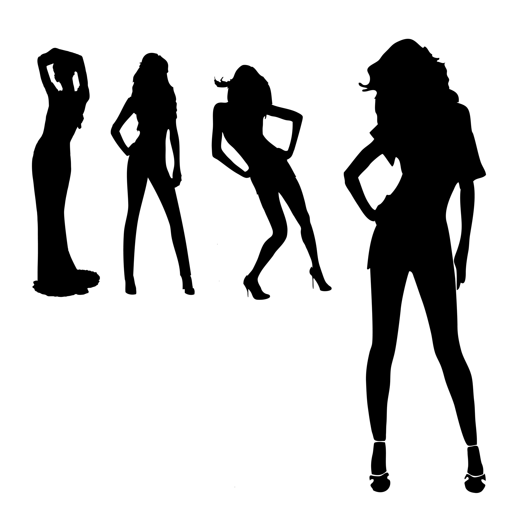Trends For > Women In Dress Silhouette - Cliparts.co