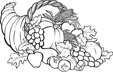 Clipart & Design Ideas: Clipart » Holidays » Thanksgiving Cornucopia