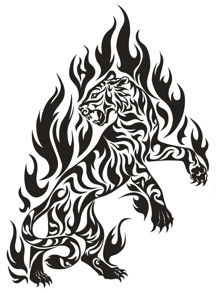 Tiger fire tribal | Tribal | Pinterest
