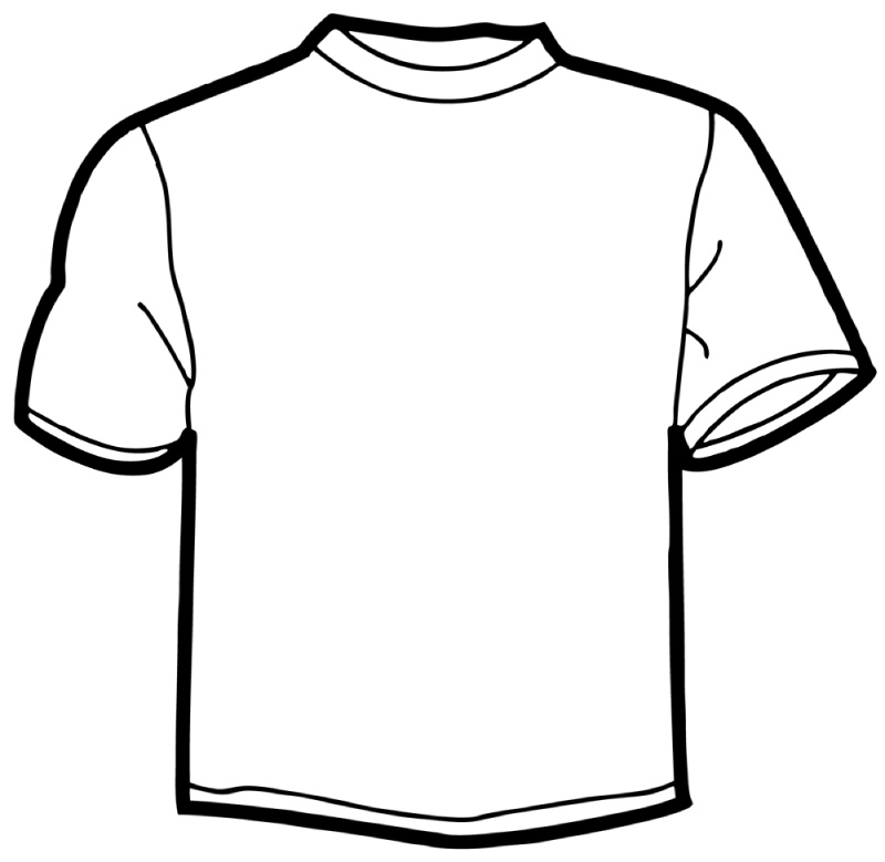 Tee Shirt Outline - Cliparts.co