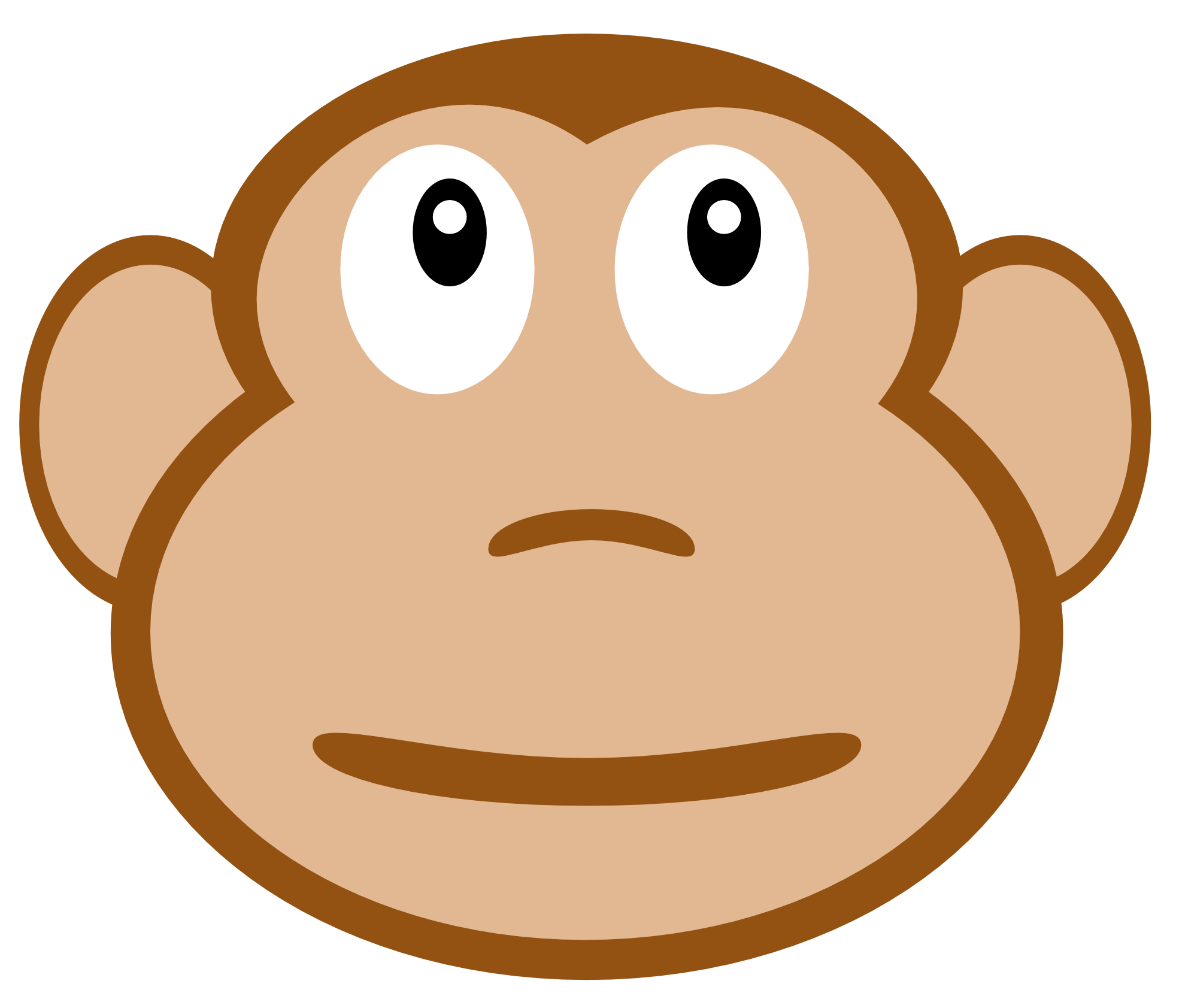 Monkey Face Bomb Clipart