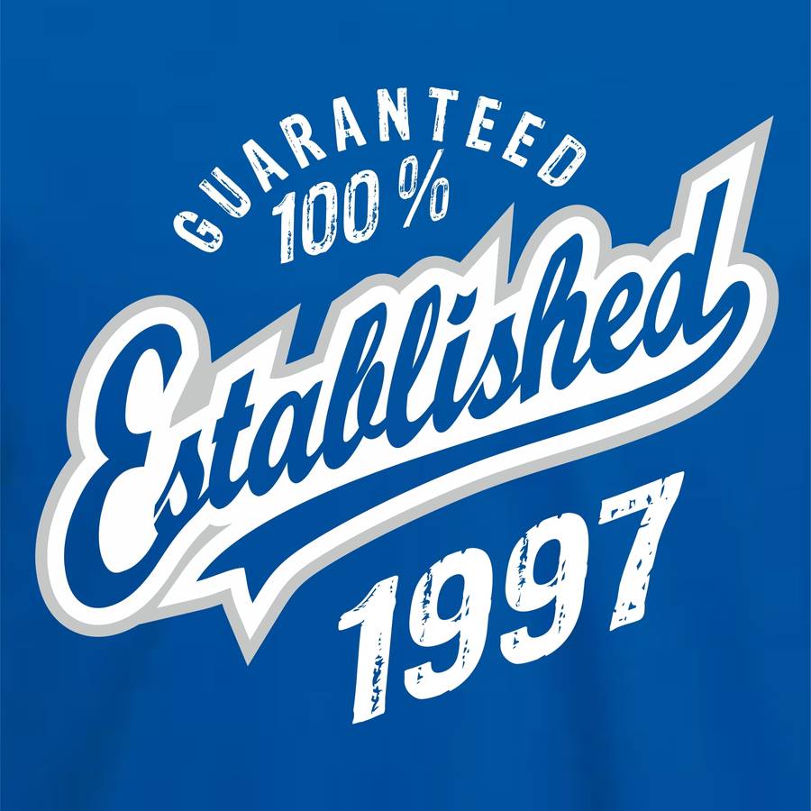 established 1997' 18th birthday t shirt by tee total gifts ...