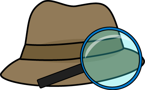 Detective Hat and Magnifying GlassClip Art - Detective Hat and ...
