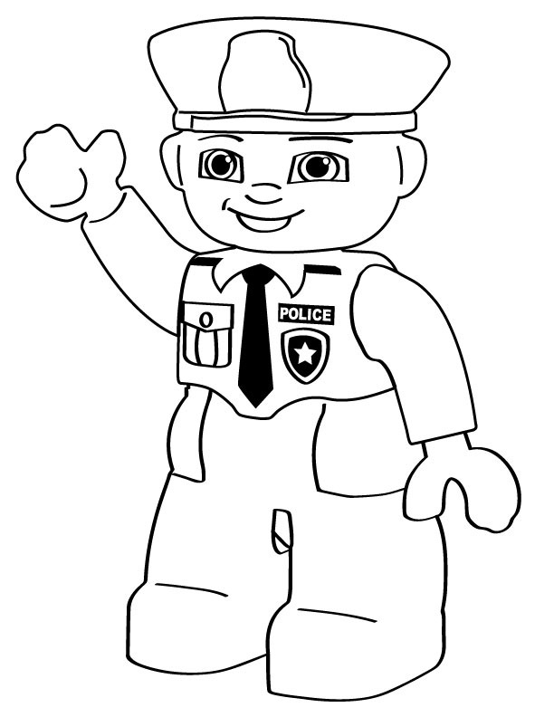 Police Color Pages - AZ Coloring Pages