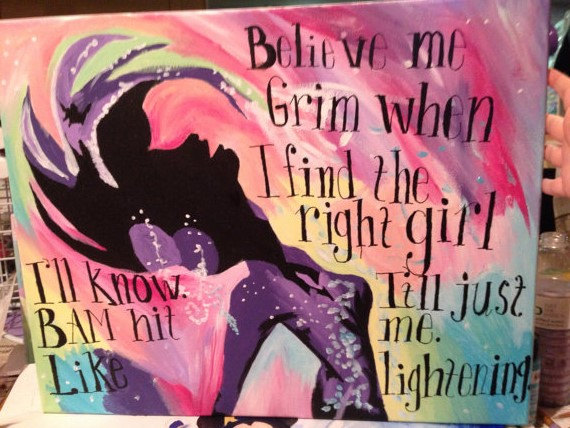 16x20 Abstract Mermaid Silhouette Quote by WonderlandShops on Etsy