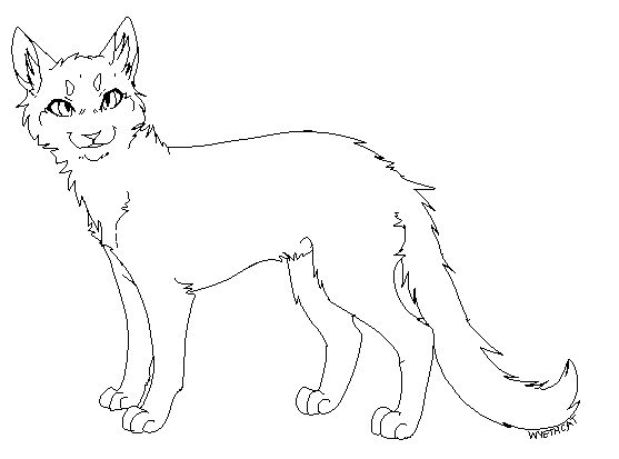 Cat lineart by BlitzEngles on DeviantArt