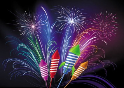Vector Fireworks / Fireworks Free Vectors Download / 4Vector