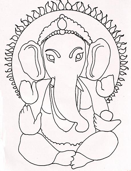 Design Patterns for Paintings/ Sketches : Ganesh, Durga, & Lord ...