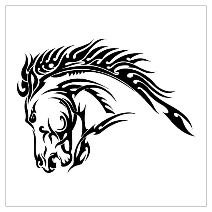 Tribal horse | Tattoos | Pinterest