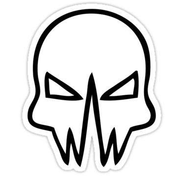 Evil Skull" Stickers by Angel Szafranko | Redbubble