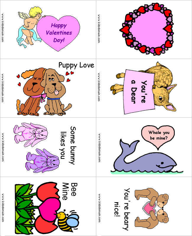 Valentine Cards to Print