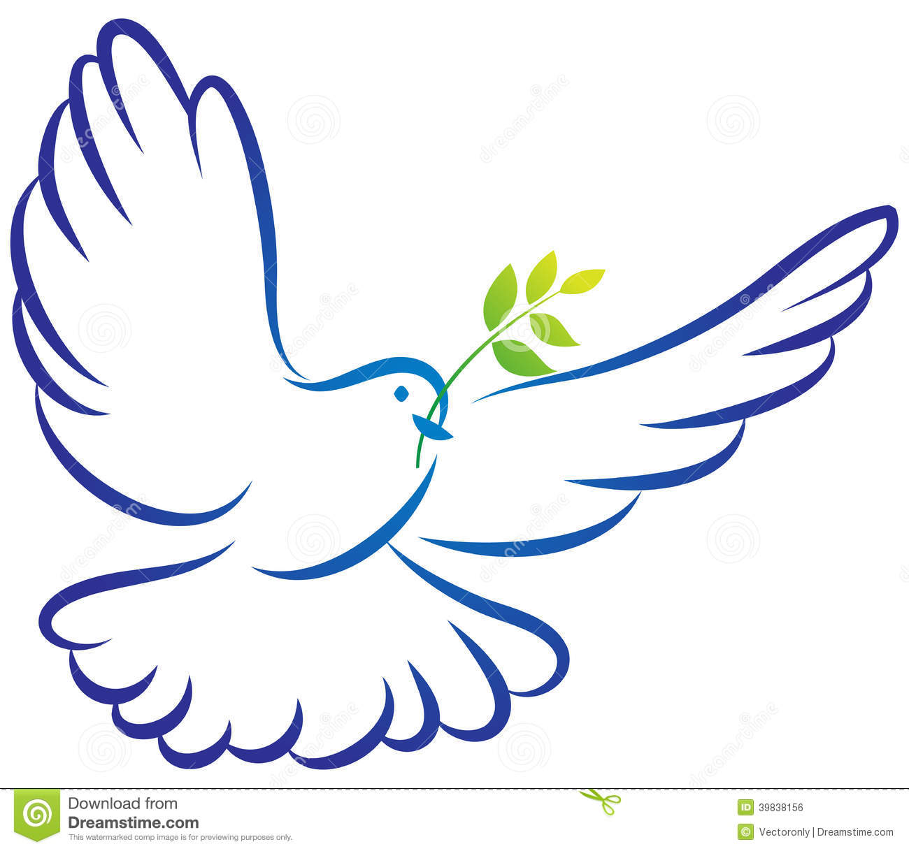 Descending Dove Outline | Clipart Panda - Free Clipart Images