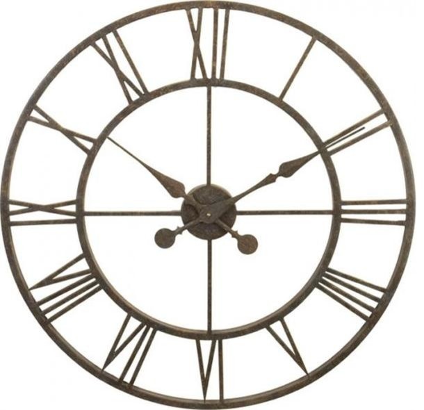 River City Clocks Metal Skeleton Tower Clock - Large Wall Clock ...