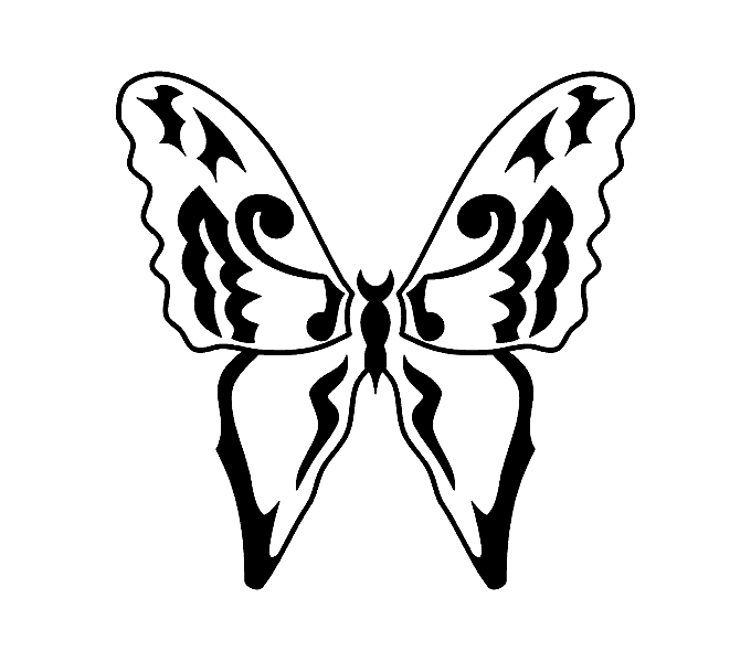 Butterfly Drawings Black And White Tattoo - Gallery