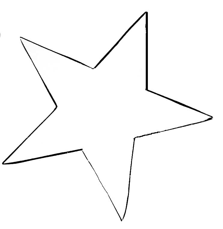 Large Star Template Printable - Cliparts.co