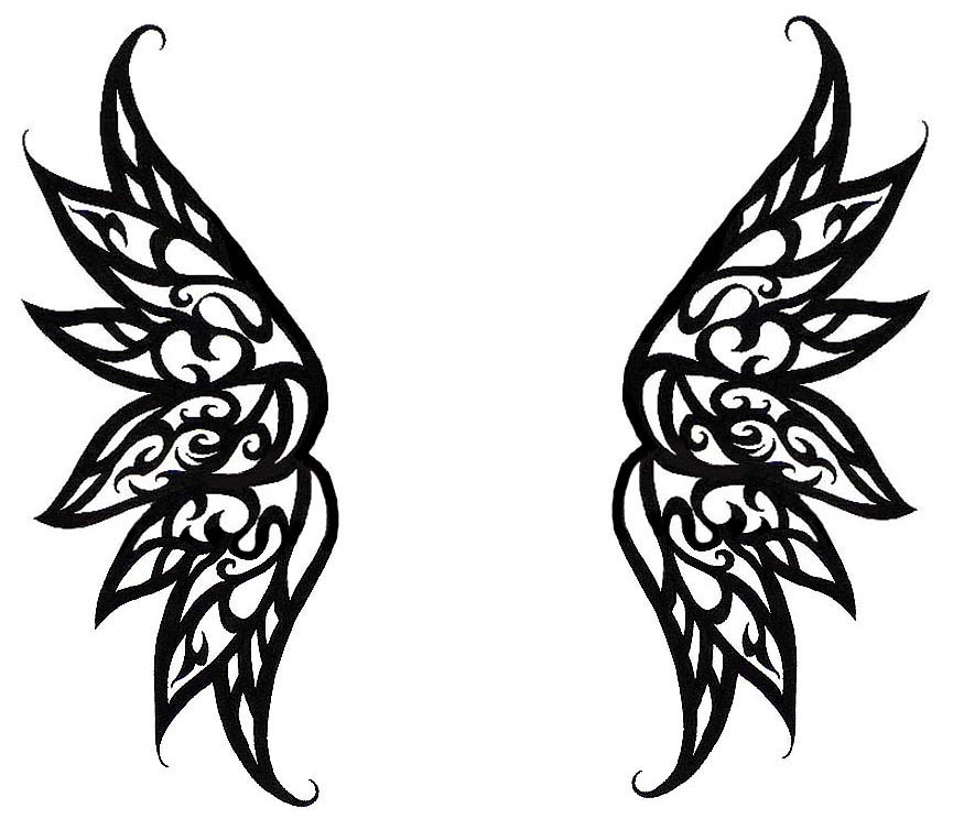 Simple Angel Wings Tattoo Designs