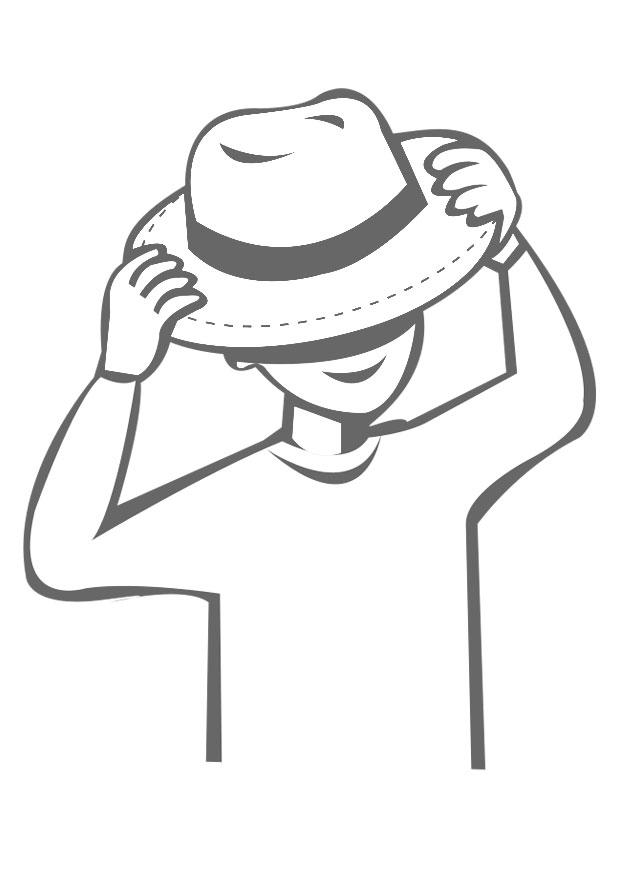 Coloring page to put on a hat - img 22547.