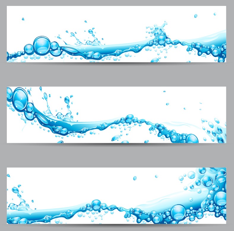 Banner 25 [blue wave, water] Vector EPS Free Download, Logo, Icons ...