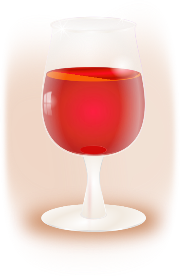 glass of wine - vector Clip Art