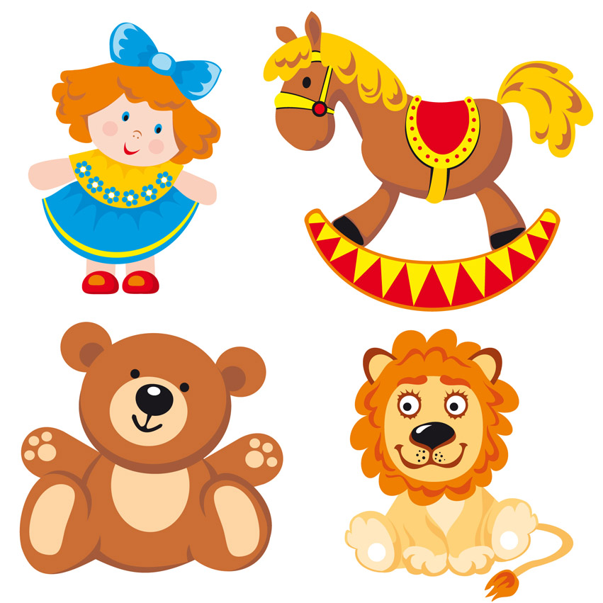 Cartoon toy vector Free Vector / 4Vector
