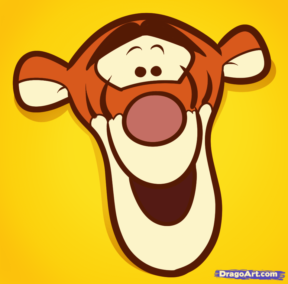 How to Draw Tigger Easy, Step by Step, Disney Characters, Cartoons ...