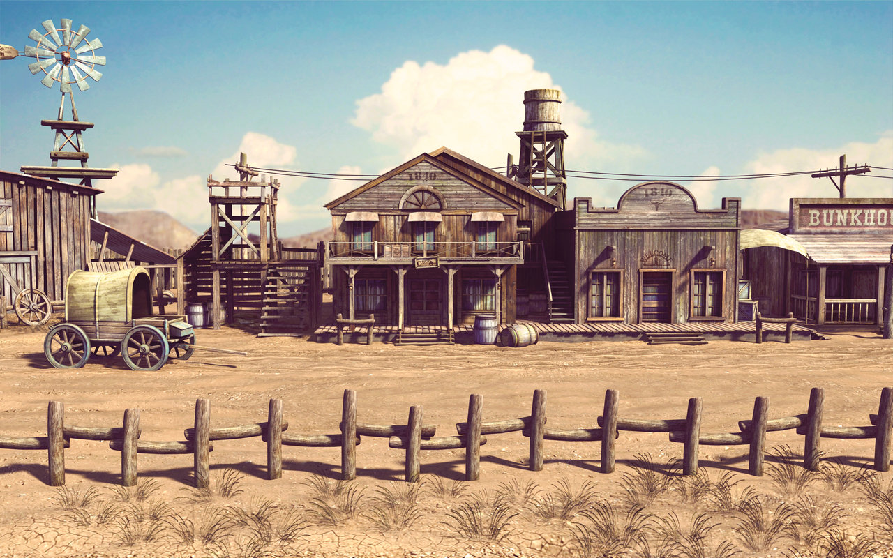 3D Western Scene - Complete - Middle Camera by JeffreyMartin on ...