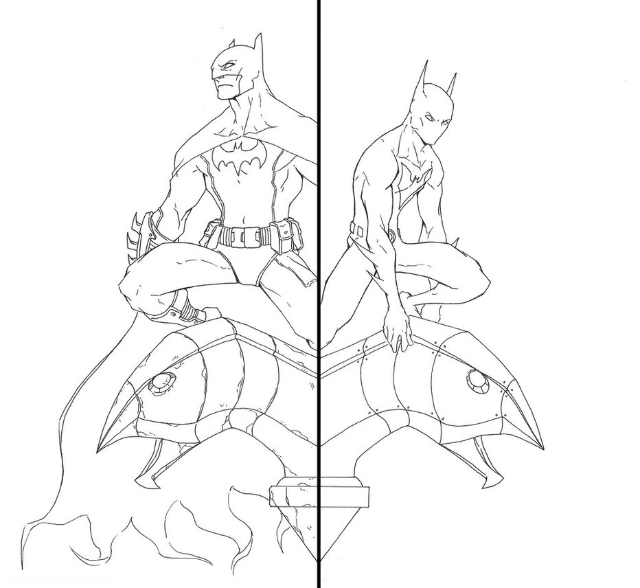 batman and beyond Lineart by Anny-D on DeviantArt
