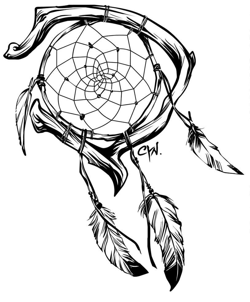 Dream Catcher Tattoo Stencil | Tattoobite.com