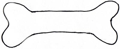 Dog Bone Outline Clip Art, bone coloring pages - American Home Supply