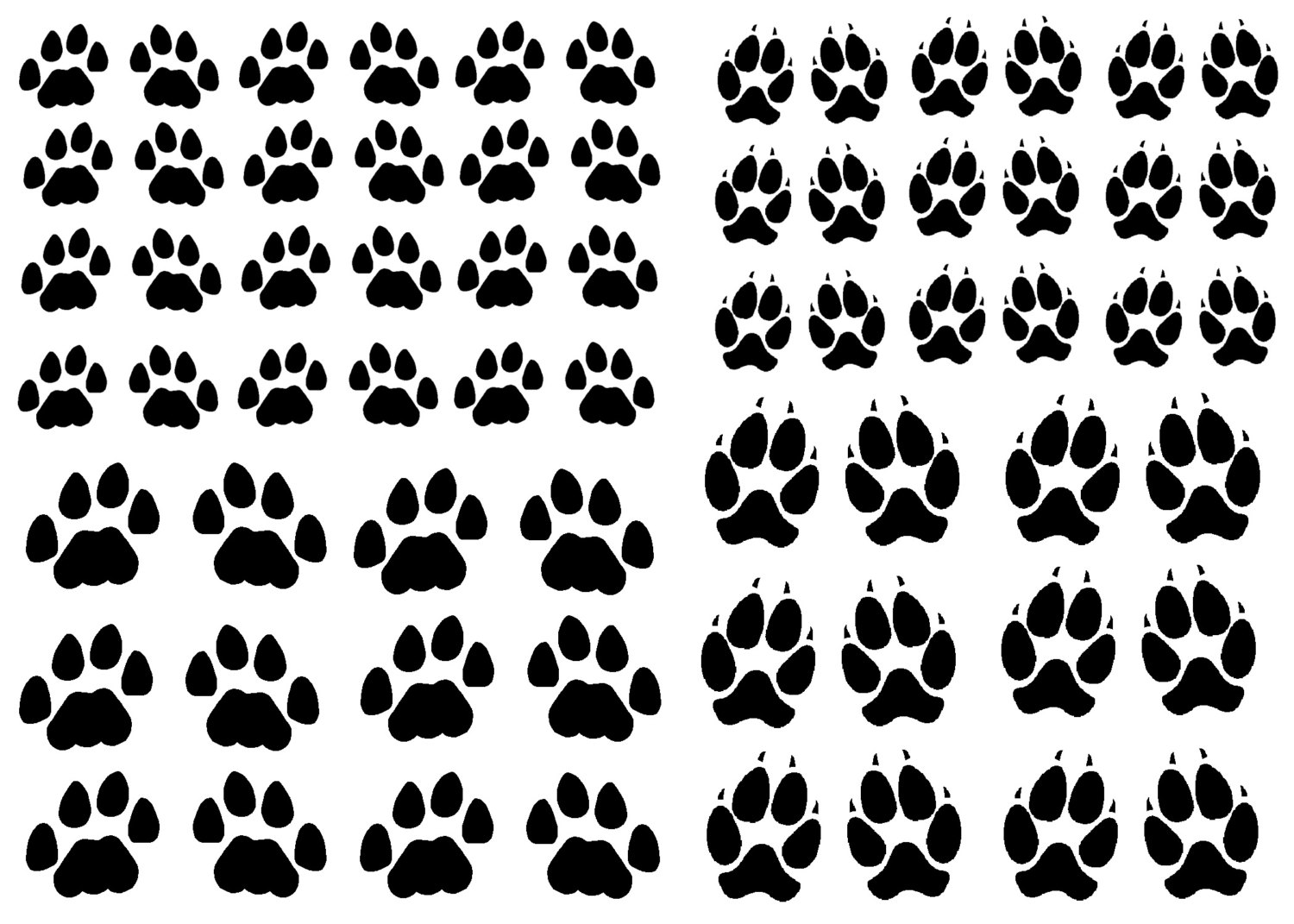 Popular items for cat dog paw print on Etsy