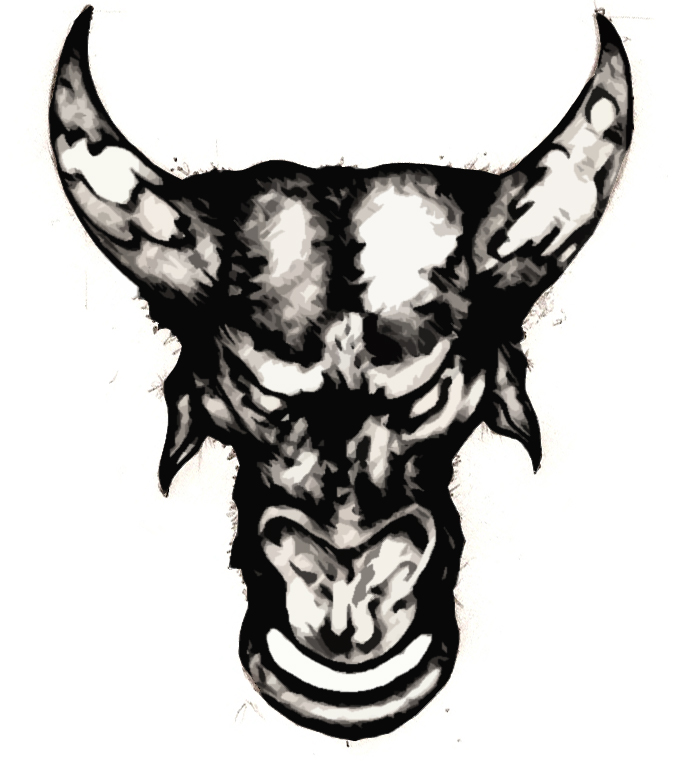 Pin Bull Head Vector Tattoo on Pinterest