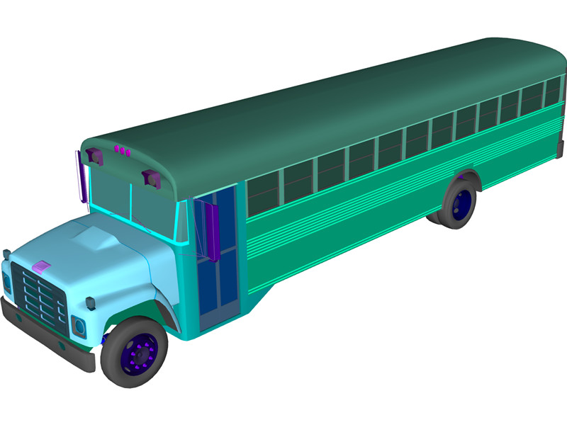 School Bus 3D Model Download | 3D CAD Browser