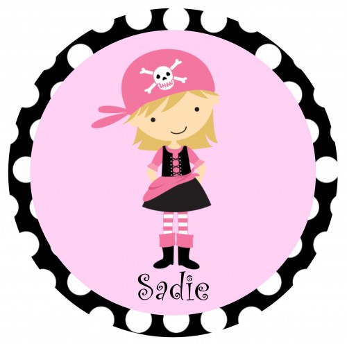 Girls Pink Pirate Ship Digital Printable Birthday Party Invitation ...