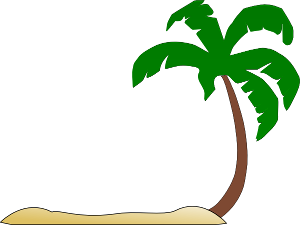 Beach Palm Tree clip art - vector clip art online, royalty free ...