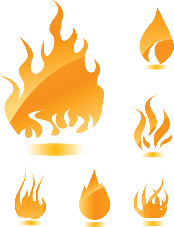 A wide range of flame vector Free Vector / 4Vector