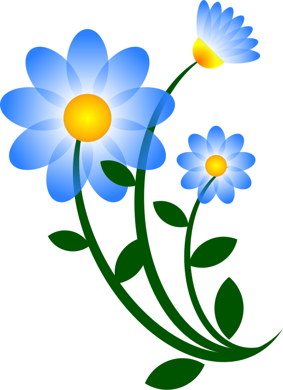 Blue Motif Flower | Free Cliparts - ClipArt Best - ClipArt Best