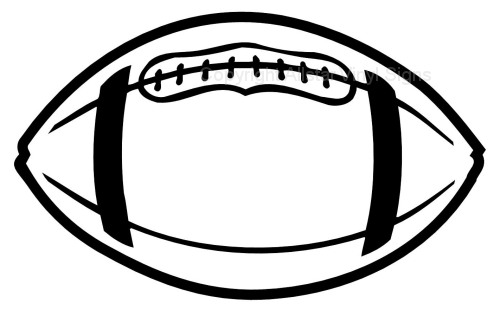 Football Line Drawing - ClipArt Best