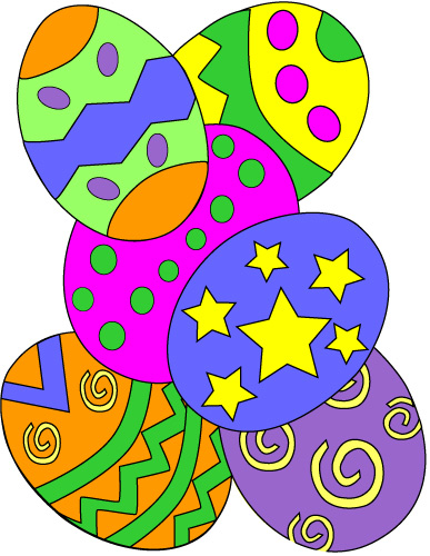 Easter Eggs Colorful Graphic