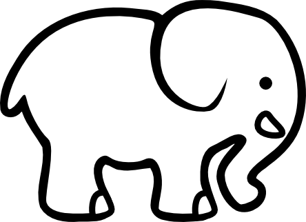 Elephant Clipart Black And White | Clipart Panda - Free Clipart Images